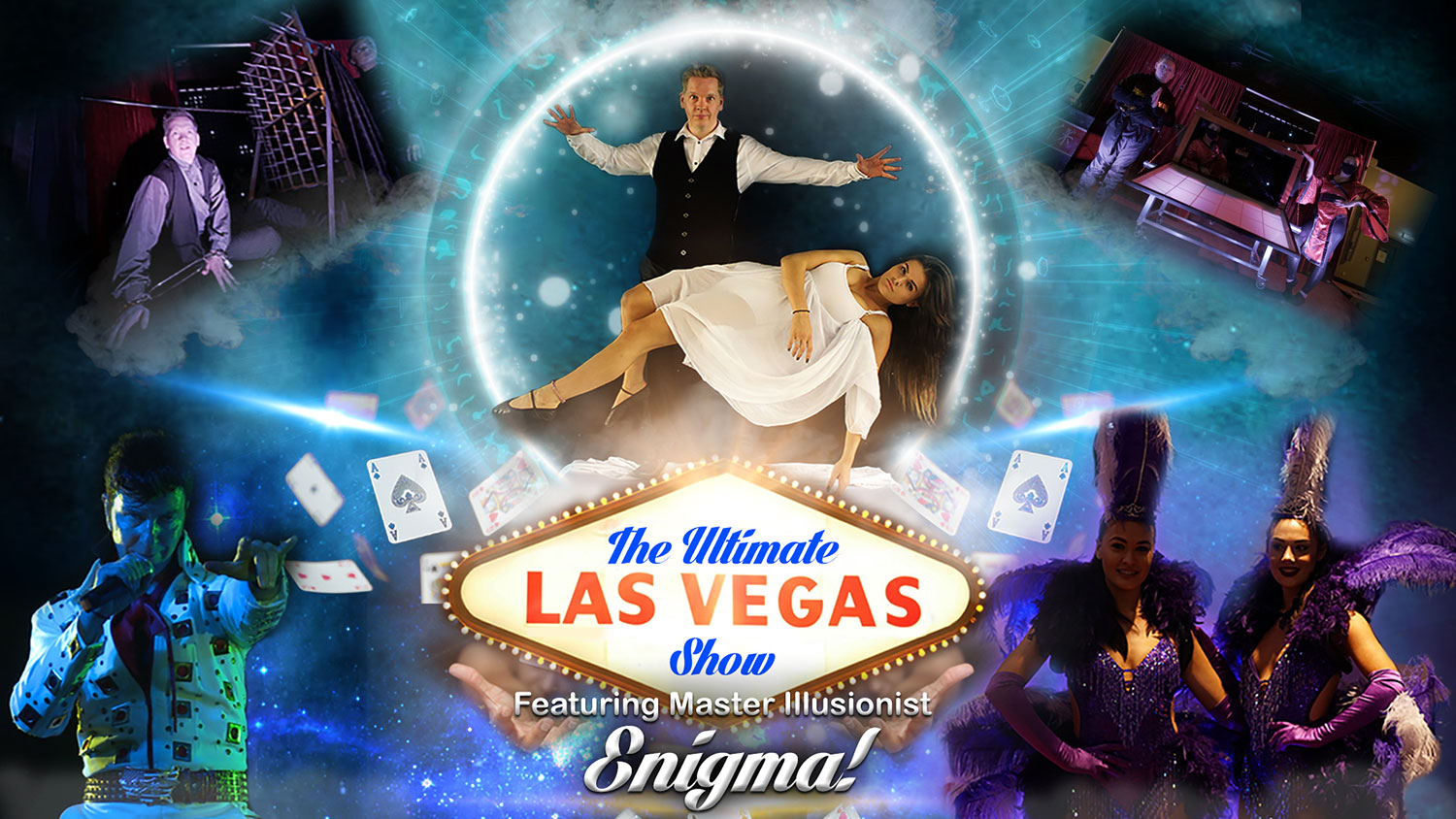 Illusionist Enigma Ultimate Las Vegas Production Show for hire